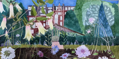 Un jardin magique, 2021 (aquarelle sur papier)