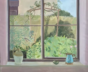 Looking Out, October, 2024 (huile sur lin)
