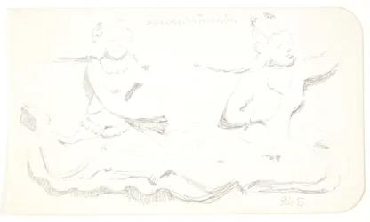 "Femmes flottantes". Feuille d