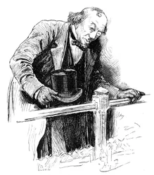 Dernière apparition de Lord Beaconsfield, Chambre des communes, fin du XIXe siècle, 1900