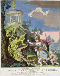 Frontispice de Icones Insectorum Rariorum par C. Clerck, Suède, 1764