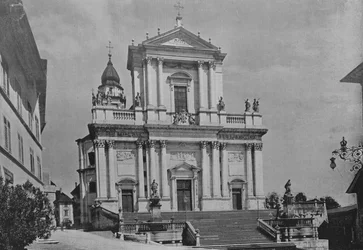 Soleure, Cathédrale de Saint Ours (photo n/b)
