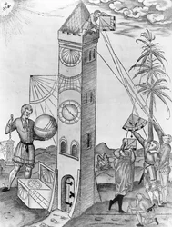 Une illustration de Rudimenta Mathematica de Sebastian Münster, 1551