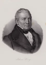 Johannes Herzog Von Effingen, politicien et entrepreneur suisse (gravure)