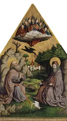 La Nourriture miraculeuse de Saint Antoine et Saint Paul l