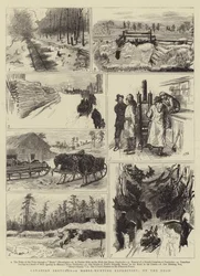 Croquis canadiens, une expédition de chasse à l