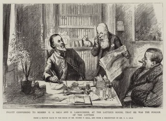 Pigott avouant à Messieurs G A Sala et H Labouchere, chez ce dernier, qu