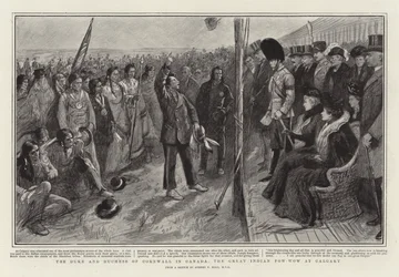 Le duc et la duchesse de Cornouailles au Canada, le grand Pow-Wow indien à Calgary