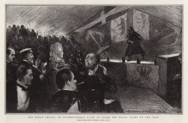 La croisière du roi, un divertissement donné à bord du yacht royal par l