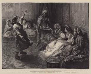 La lumière du harem, un mariage turc, la cérémonie des fiançailles