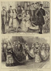 Les processions de mariage dans la chapelle Saint-Georges