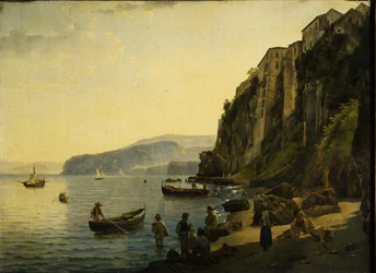 Le petit port de Sorrente, 1826