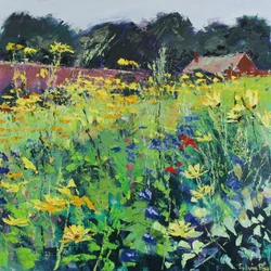 Au-delà du pré, 2025 (acrylique)