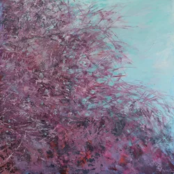 Arbre printanier en fleurs, 2025 (acrylique)