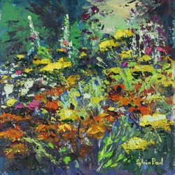 Couleurs du jardin ensoleillé, 2021 (huile sur toile)