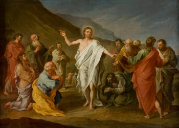 Le Christ apparaissant aux apôtres après la résurrection