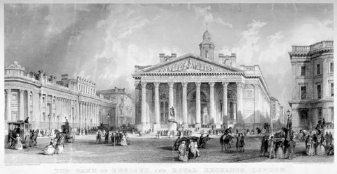 Bourse royale, Cité de Londres, vers 1850