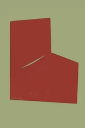 Fente rouge minimaliste