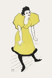 Portrait de la comédienne Polaire sur scène (1895)