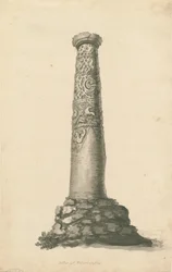Wolverhampton - Pilier saxon dans le cimetière de l