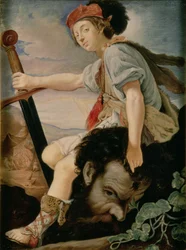 David avec la tête de Goliath