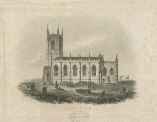 Église de Stoke-upon-Trent [Nouvelle] : gravure sur acier (vignette)
