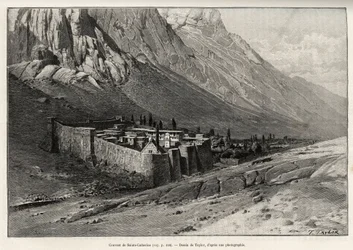 Le couvent de Sainte-Catherine, Égypte (illustration de Voyage dans l