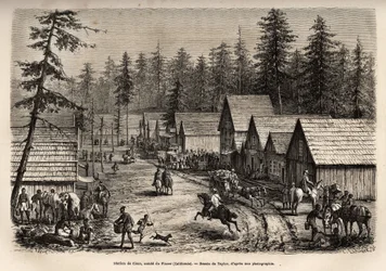 La station de Cisco, comté de Placer (Nevada), où l