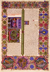 Première lettre de Paul aux Thessaloniciens, du Volume II de la Bible de Borso d
