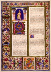 Lettre de Paul aux Galates, du volume II de la Bible de Borso d
