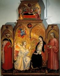 Annonciation de Marie avec Saints Côme et Damien