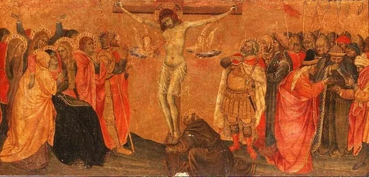 Crucifixion, panneau de prédelle