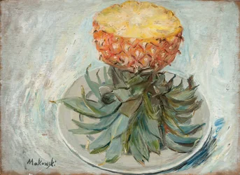 Ananas sur une assiette