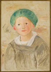 Garçon au bonnet vert