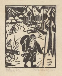 Le temps - un vieillard dans la forêt
