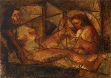 Deux nus féminins cubistes