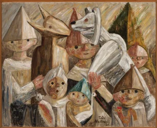 Enfants avec un turon