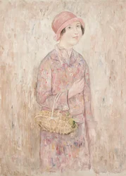 La jeune fille au chapeau rose