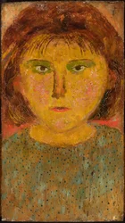 Fille avec une frange