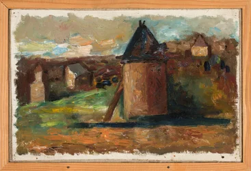 Paysage avec des bâtiments urbains