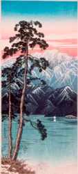 Neige persistante sur le mont Shirane, Nikko