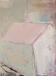 Maison rose pâle