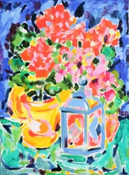 Nature morte florale éclatante