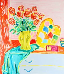 Nature morte florale éclatante