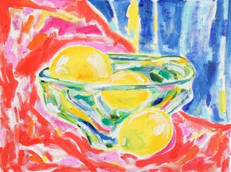 Nature morte aux citrons éclatants