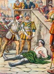 Mort de Francesco Ferruci après la bataille de Gavinana, 3 août 1530