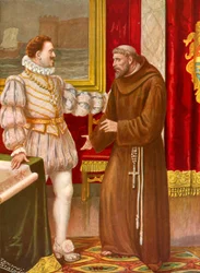 Fra Mauro del Sinai reçu par le roi du Portugal