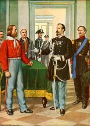 Garibaldi et le général La Marmora