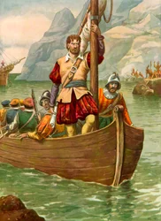 Giovanni da Verrazzano sur la rivière Hudson