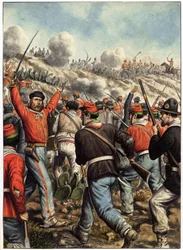 Risorgimento : représentation de Giuseppe Garibaldi (1807-1882) lors d